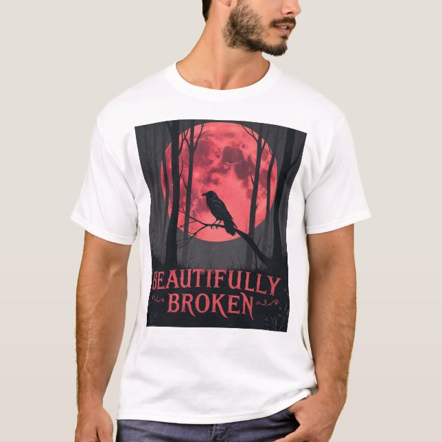 T-shirt Belle Broken - Grotte de lune de sang (Devant)