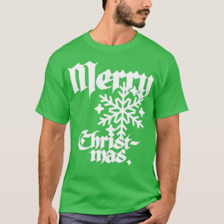 T-shirt Belle calligraphie Vintage inspirée Merry Chris