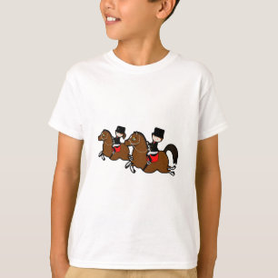 T-shirt Belle caricature garçon fille équitation dressage 