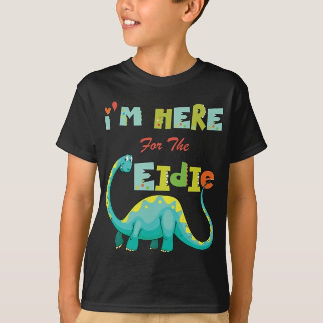 T-shirt Belle Chemise Aïd Dinosaure pour garçons  (Devant)