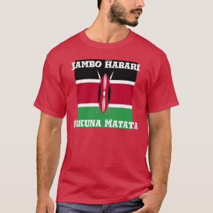 T-shirt Belle chemise Extraordinaire Jambo Habari Hakuna m