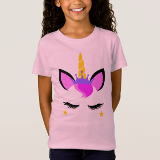 T-Shirt Belle chemise rose de licorne