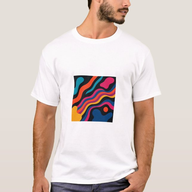T-shirt Belle conception abstraite pour presque n'importe  (Devant)