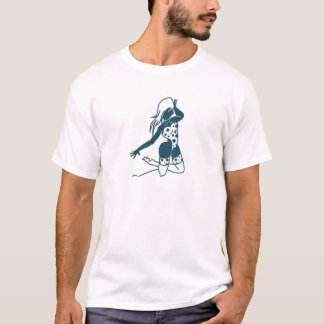 T-shirt Belle conception de portrait de dame