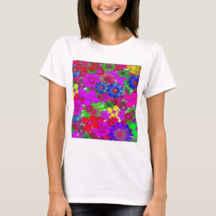 T-shirt Belle couleur Extraordinaire motif floral design
