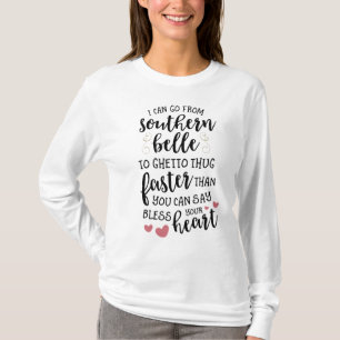 T-shirt Belle du sud au ghetto Thug