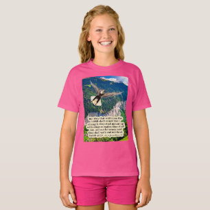 T-shirt Belle Écriture d'aigle Isaïe 40:31