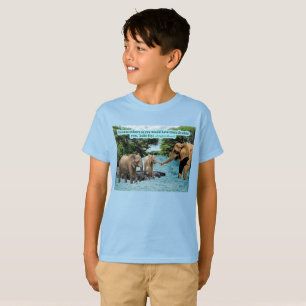 T-shirt Belle Écriture Eléphante Luc 6:31