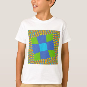 T-shirt Belle Extraordinaire Vert Bleu Cyan Art Design d'i