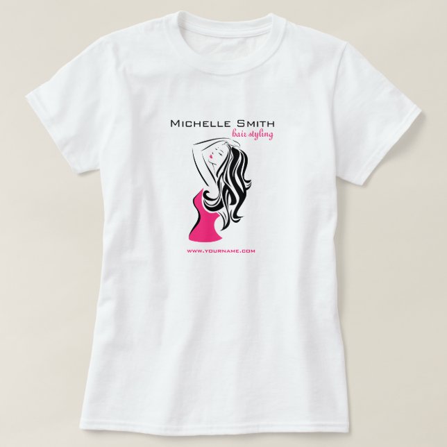 T-shirt Belle fille avec le marquage à chaud de (Design devant)
