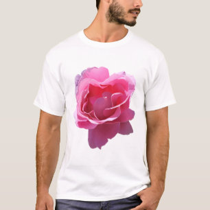 T-shirt Belle fleur rose
