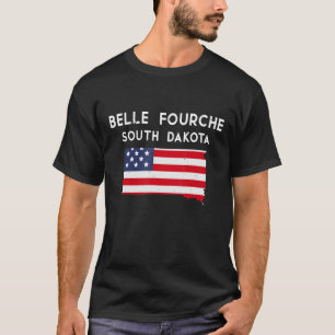 T-shirt Belle Fourche South Dakota USA State America Trave