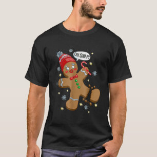 T-shirt Belle Gingerbread Homme Oh Snap Funny Christmas Ca