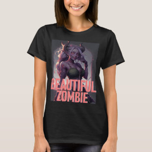 T-shirt Belle Halloween Zombie