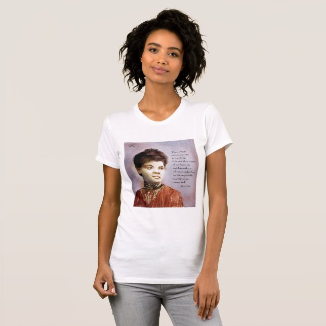 T-shirt Belle Ida B Wells Aquarelle Portrait femmes (Devant entier)