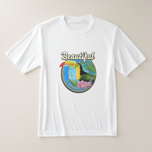 T-shirt Belle île des Canaries logo de style vintage