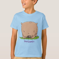Belle illustration de dessin animé de bébé wombat