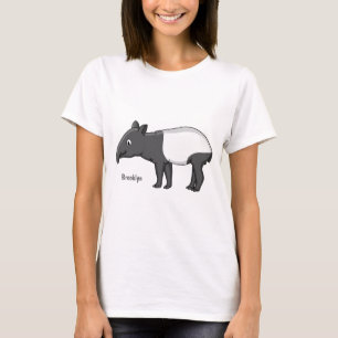 T-shirt Belle illustration de tapir de dessin animé