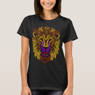 T-shirt Belle illustration du visage de lion