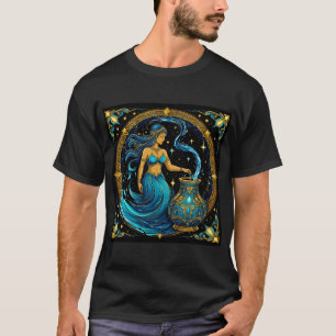 T-shirt Belle illustration numérique du signe du Verseau