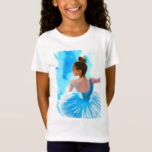 T-Shirt Belle jeune Ballerina dans Blue Kid's
