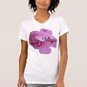 T-shirt Belle jolie rose rose magique élégant élégant