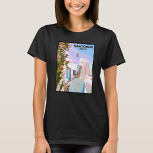 T-shirt Belle mer Egée Ancienne île grecque Santorin
