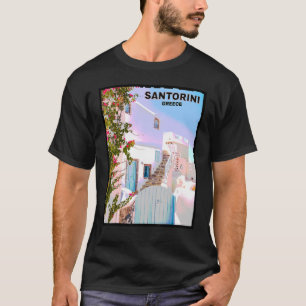 T-shirt Belle mer Egée Ancienne île grecque Santorin