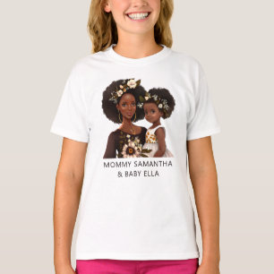 T-shirt Belle mère et fille noire (11)