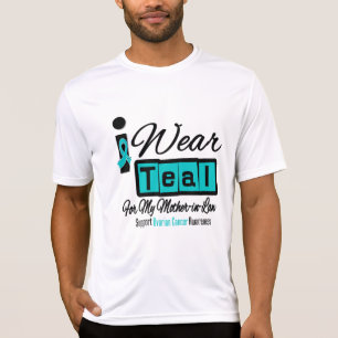 T-shirt Belle-mère - je porte le rétro Cancer ovarien