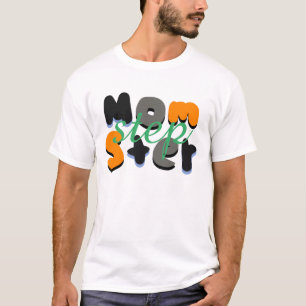 T-shirt Belle-mère Momstre Lettre Bulles Groovy