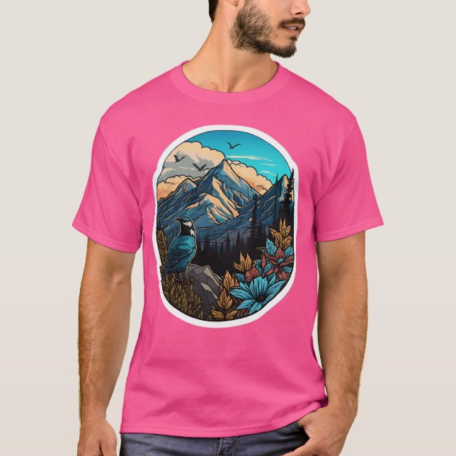 T-shirt Belle nature Montagnes actives (Devant)