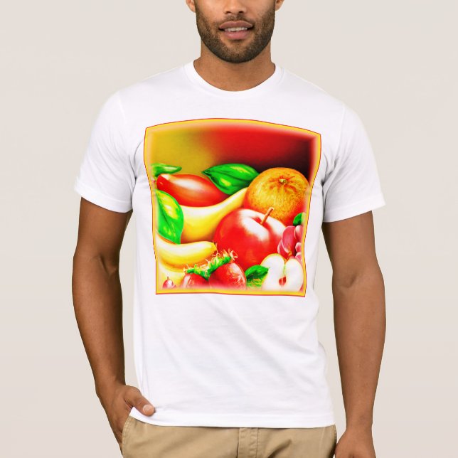 T-shirt Belle Peinture Tropicale De Fruits. Commandez dès  (Devant)