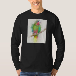 T-shirt Belle Perroquet Cubain Portrait Joli Oiseau Faune