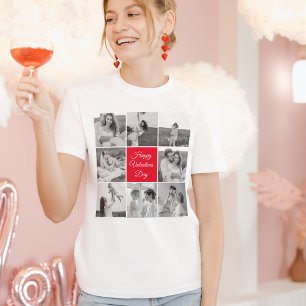 T-shirt Belle photo Collage Couple et Joyeuse Saint Valent