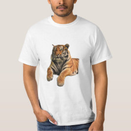 T-shirt Belle photo Tigre du Bengale Visage et pattes
