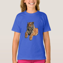 T-shirt Belle photo Tigre du Bengale Visage et pattes