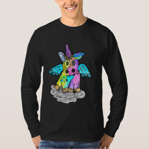 T-shirt Belle Rainbow Crazy Punk Rock Unicorn
