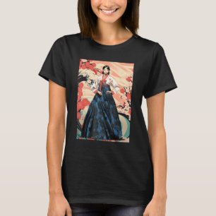 T-shirt Belle Sud-Coréenne portant Hanbok Seoul