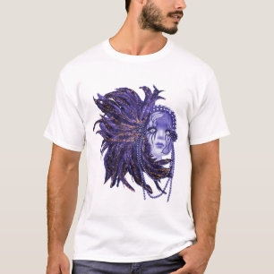 T-shirt Belle tee de femme en plumes pour hommes en violet