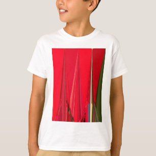 T-shirt Belle texture rouge Couleur Art Abstrait