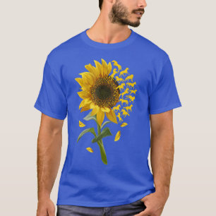 T-shirt Belle Tournesol Horse Racing Fleur Equestrian