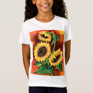 T-Shirt Belle Trois Tournesols - Peinture Art Migné