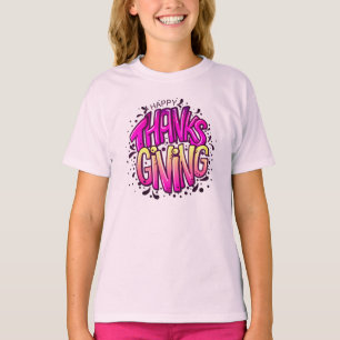 T-shirt Belle typographie Bon thanksgiving
