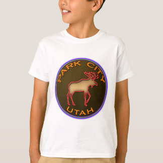 T-shirt Belle vitesse de médaillon d'orignaux de Park City