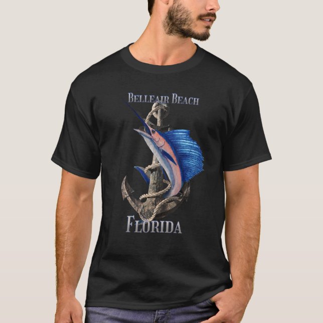 T-shirt Belleair Beach Floride Espadon Marlin Océan Poisso (Devant)