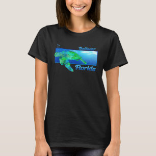 T-shirt Belleair Floride Natation Tortue