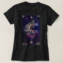 Belles Femmes Bohème Lune Étoiles Bleu Violet