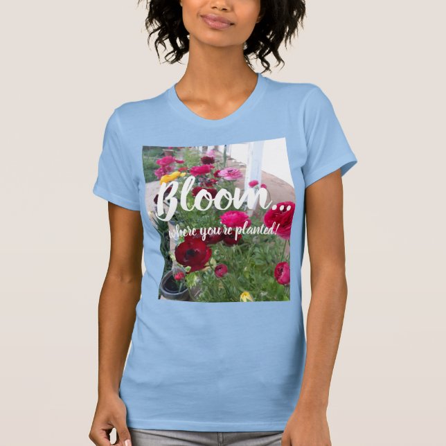 T-shirt Belles fleurs de printemps Fleurs de fleurs femmes (Devant)