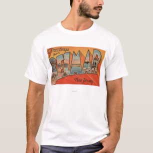 T-shirt Belmar, New Jersey - grandes scènes de lettre